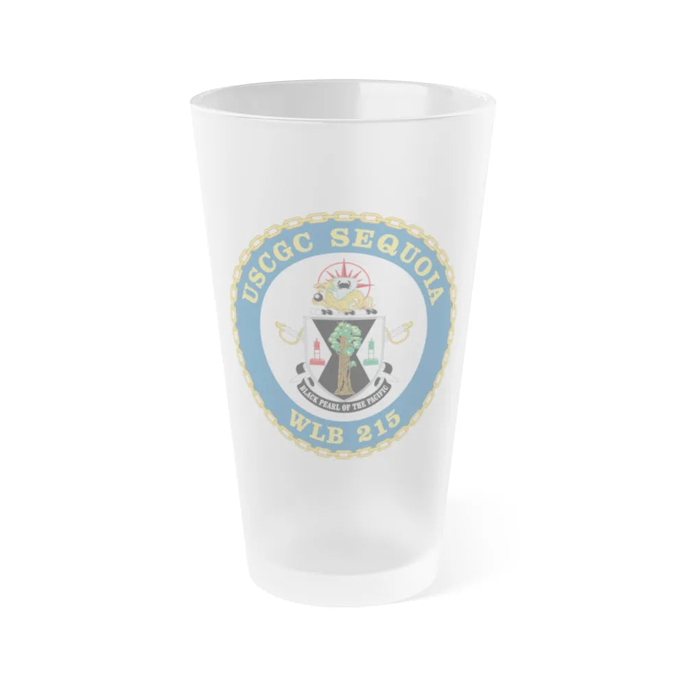 USCGC Sequoia WLB 215 (U.S. Coast Guard) Frosted Pint Glass 16oz-Go Mug Yourself