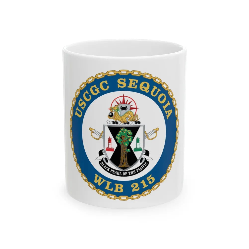 USCGC Sequoia WLB 215 (U.S. Coast Guard) White Coffee Mug-11oz-Go Mug Yourself