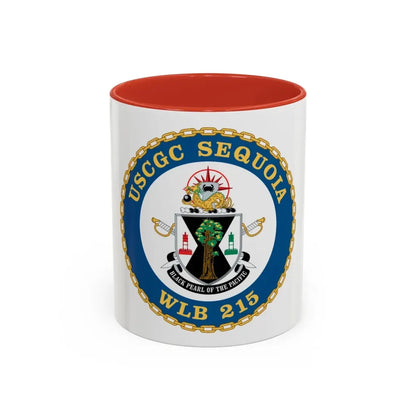 USCGC Sequoia WLB 215 (U.S. Coast Guard) Accent Coffee Mug 11oz Red - Go Mug Yourself