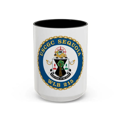 USCGC Sequoia WLB 215 (U.S. Coast Guard) Accent Coffee Mug 15oz Black - Go Mug Yourself
