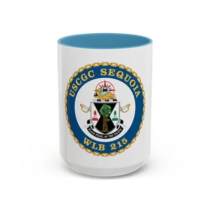 USCGC Sequoia WLB 215 (U.S. Coast Guard) Accent Coffee Mug 15oz Light Blue - Go Mug Yourself
