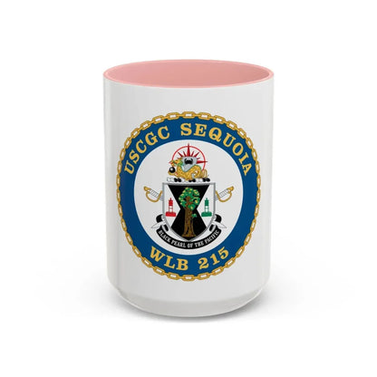 USCGC Sequoia WLB 215 (U.S. Coast Guard) Accent Coffee Mug 15oz Pink - Go Mug Yourself