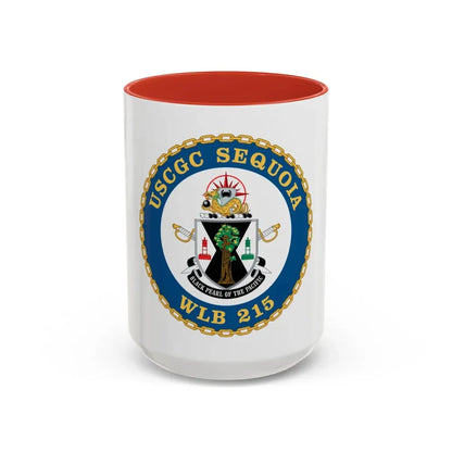 USCGC Sequoia WLB 215 (U.S. Coast Guard) Accent Coffee Mug 15oz Red - Go Mug Yourself