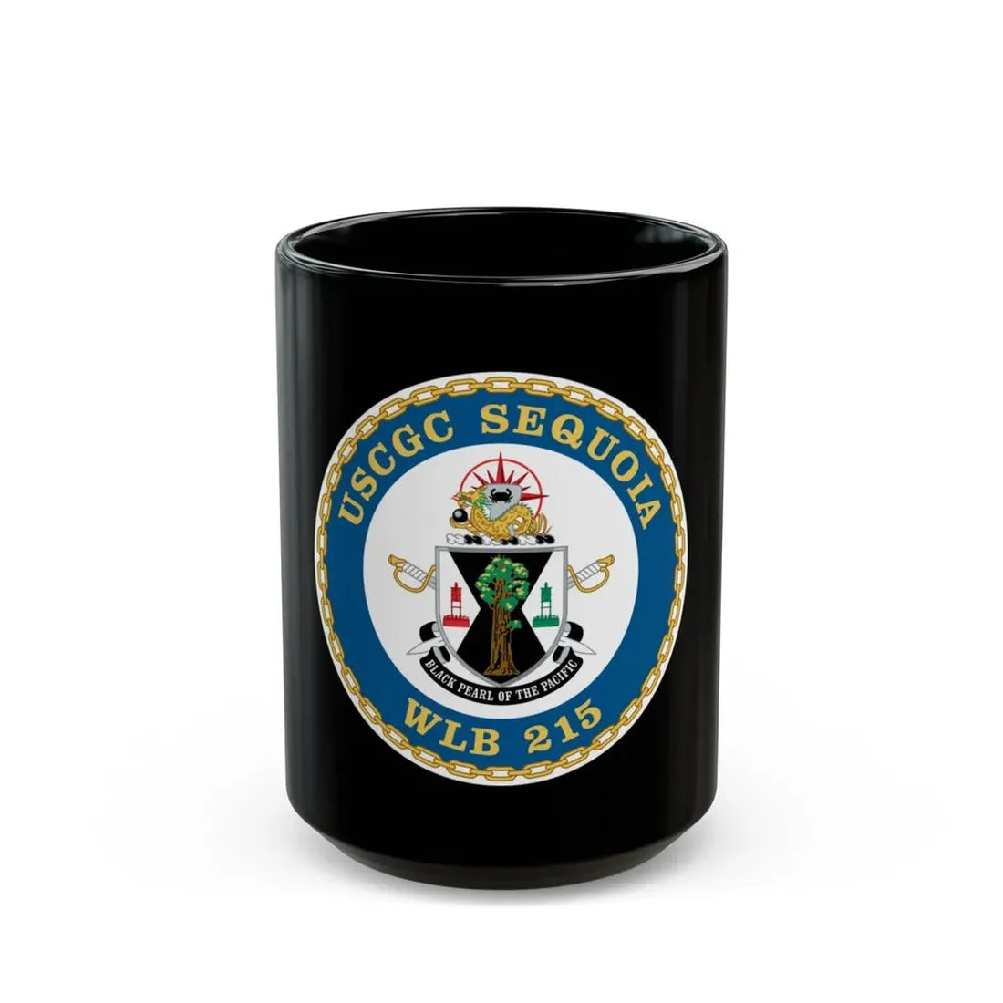 USCGC Sequoia WLB 215 (U.S. Coast Guard) Black Coffee Mug 15oz - Go Mug Yourself