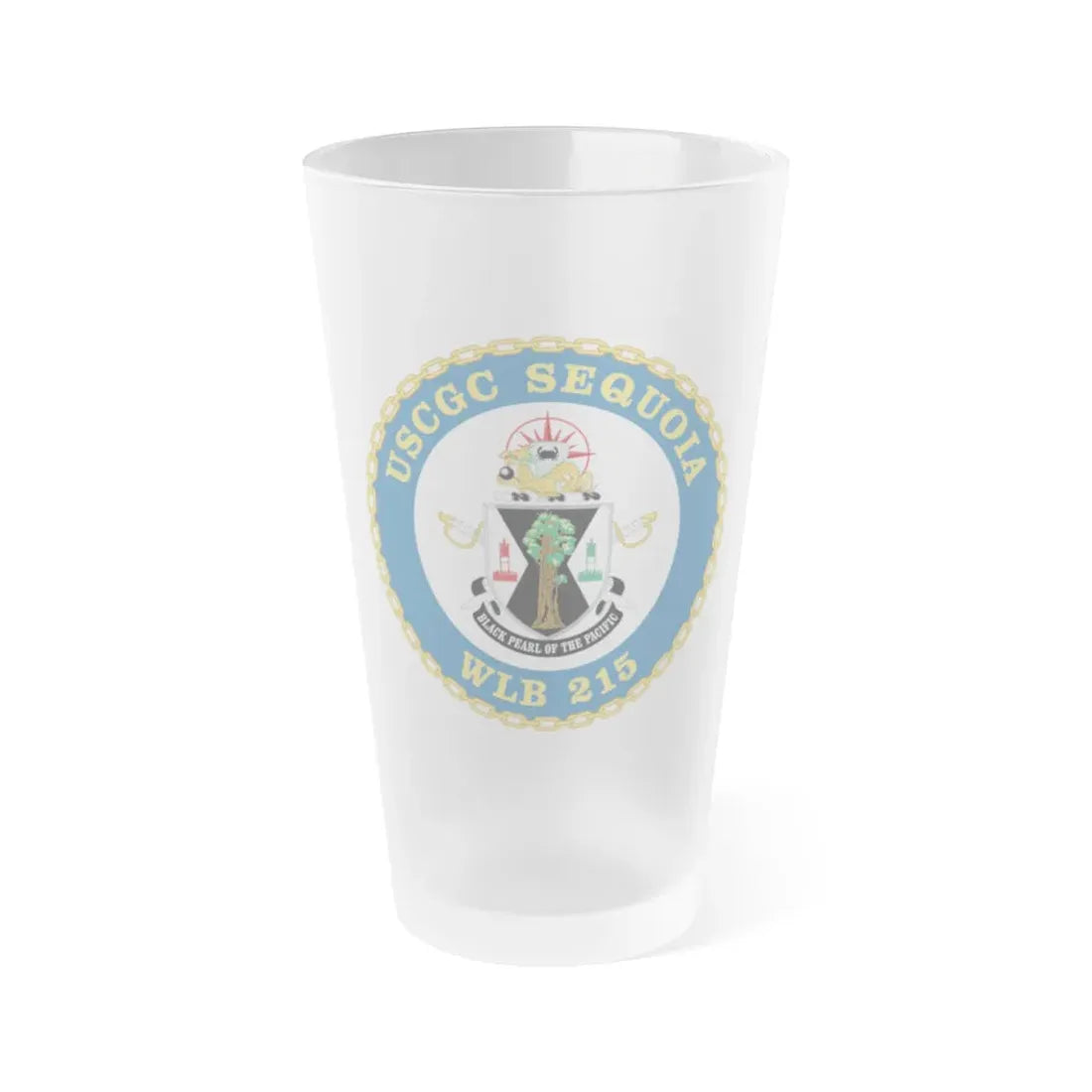 USCGC Sequoia WLB 215 (U.S. Coast Guard) Frosted Pint Glass 16oz Default Title - Go Mug Yourself
