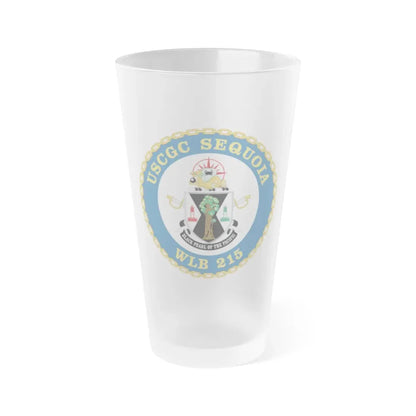 USCGC Sequoia WLB 215 (U.S. Coast Guard) Frosted Pint Glass 16oz Default Title - Go Mug Yourself