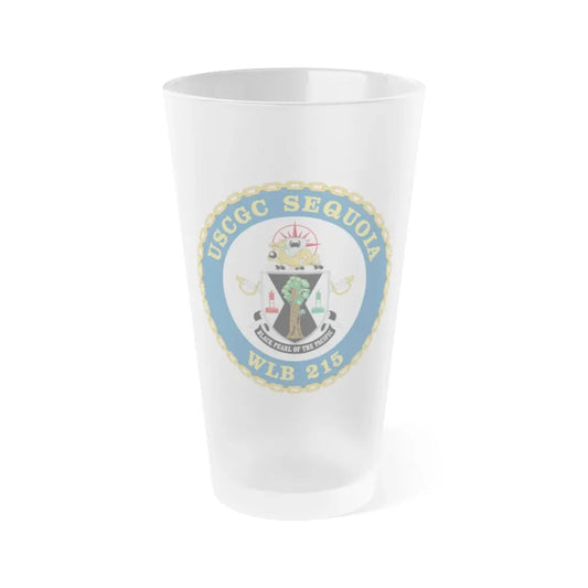 USCGC Sequoia WLB 215 (U.S. Coast Guard) Frosted Pint Glass 16oz Default Title - Go Mug Yourself