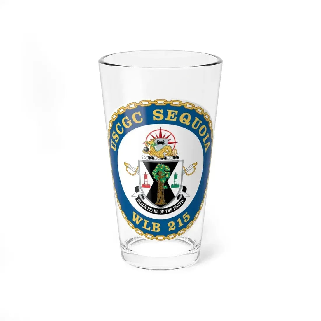 USCGC Sequoia WLB 215 (U.S. Coast Guard) Pint Glass 16oz 16oz - Go Mug Yourself