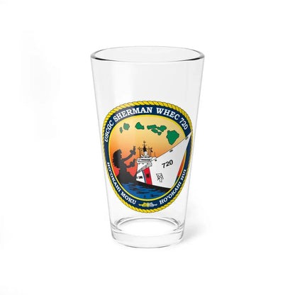 USCGC Sherman WHEC 720 new 2016 (U.S. Coast Guard) Pint Glass 16oz 16oz - Go Mug Yourself