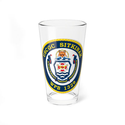 USCGC Sitkinak WPB 1329 (U.S. Coast Guard) Pint Glass 16oz-16oz-Go Mug Yourself