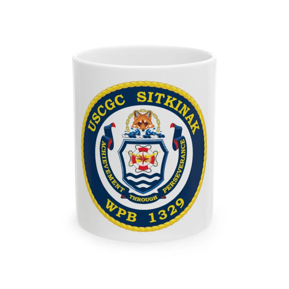 USCGC Sitkinak WPB 1329 (U.S. Coast Guard) White Coffee Mug-11oz-Go Mug Yourself