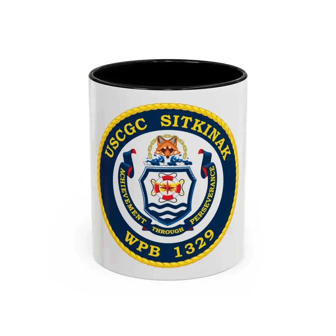 USCGC Sitkinak WPB 1329 (U.S. Coast Guard) Accent Coffee Mug 11oz Black - Go Mug Yourself