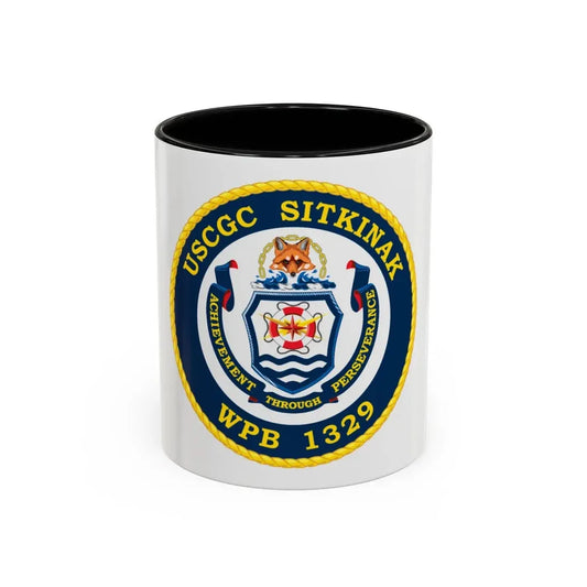 USCGC Sitkinak WPB 1329 (U.S. Coast Guard) Accent Coffee Mug 11oz Black - Go Mug Yourself