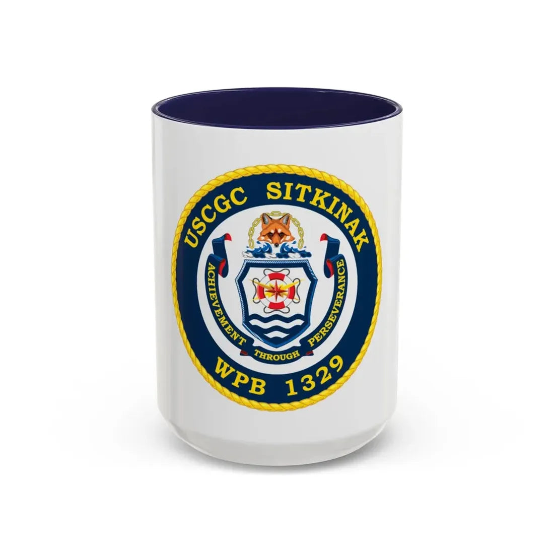 USCGC Sitkinak WPB 1329 (U.S. Coast Guard) Accent Coffee Mug 15oz Navy - Go Mug Yourself