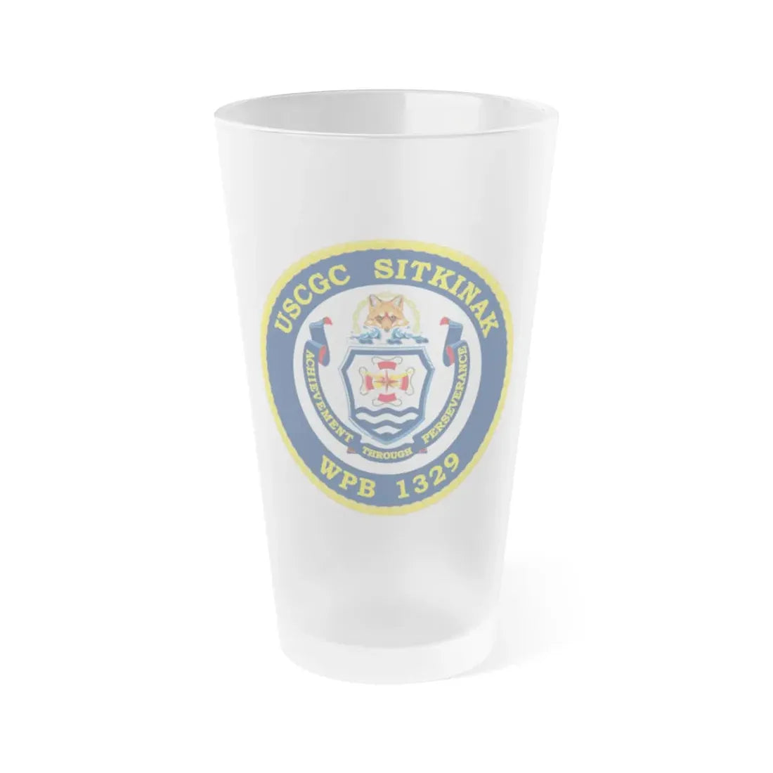 USCGC Sitkinak WPB 1329 (U.S. Coast Guard) Frosted Pint Glass 16oz Default Title - Go Mug Yourself