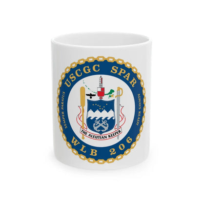 USCGC Spar WLB 206 (U.S. Coast Guard) White Coffee Mug-11oz-Go Mug Yourself