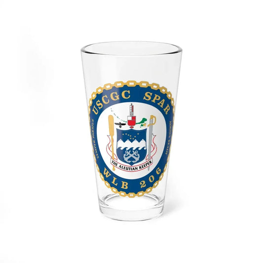 USCGC Spar WLB 206 (U.S. Coast Guard) Pint Glass 16oz 16oz - Go Mug Yourself