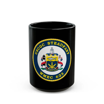 USCGC Steadfast WMEC 623 (U.S. Coast Guard) Black Coffee Mug 15oz - Go Mug Yourself