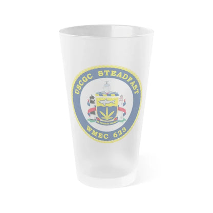 USCGC Steadfast WMEC 623 (U.S. Coast Guard) Frosted Pint Glass 16oz Default Title - Go Mug Yourself