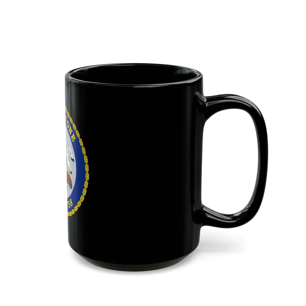 USCGC STONE WMSL 758 (U.S. Coast Guard) Black Coffee Mug-Go Mug Yourself