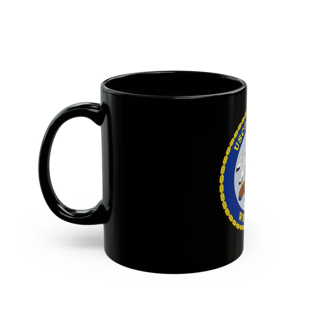 USCGC STONE WMSL 758 (U.S. Coast Guard) Black Coffee Mug-Go Mug Yourself