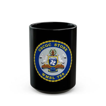USCGC STONE WMSL 758 (U.S. Coast Guard) Black Coffee Mug 15oz - Go Mug Yourself