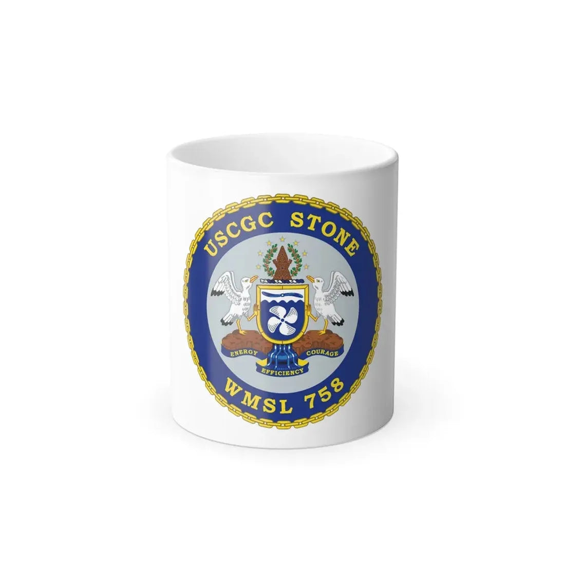USCGC STONE WMSL 758 (U.S. Coast Guard) Color Changing Coffee Mug 11oz - Go Mug Yourself
