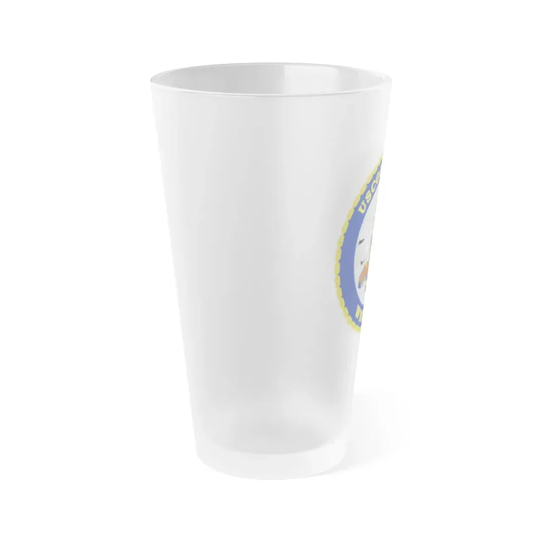 USCGC STONE WMSL 758 (U.S. Coast Guard) Frosted Pint Glass 16oz - Go Mug Yourself