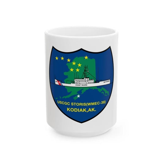 USCGC Storis WMEC 38 (U.S. Coast Guard) White Coffee Mug-15oz-Go Mug Yourself