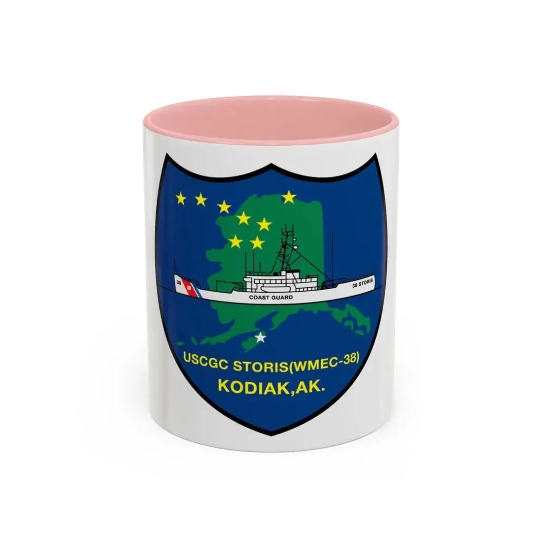 USCGC Storis WMEC 38 (U.S. Coast Guard) Accent Coffee Mug 11oz Pink - Go Mug Yourself