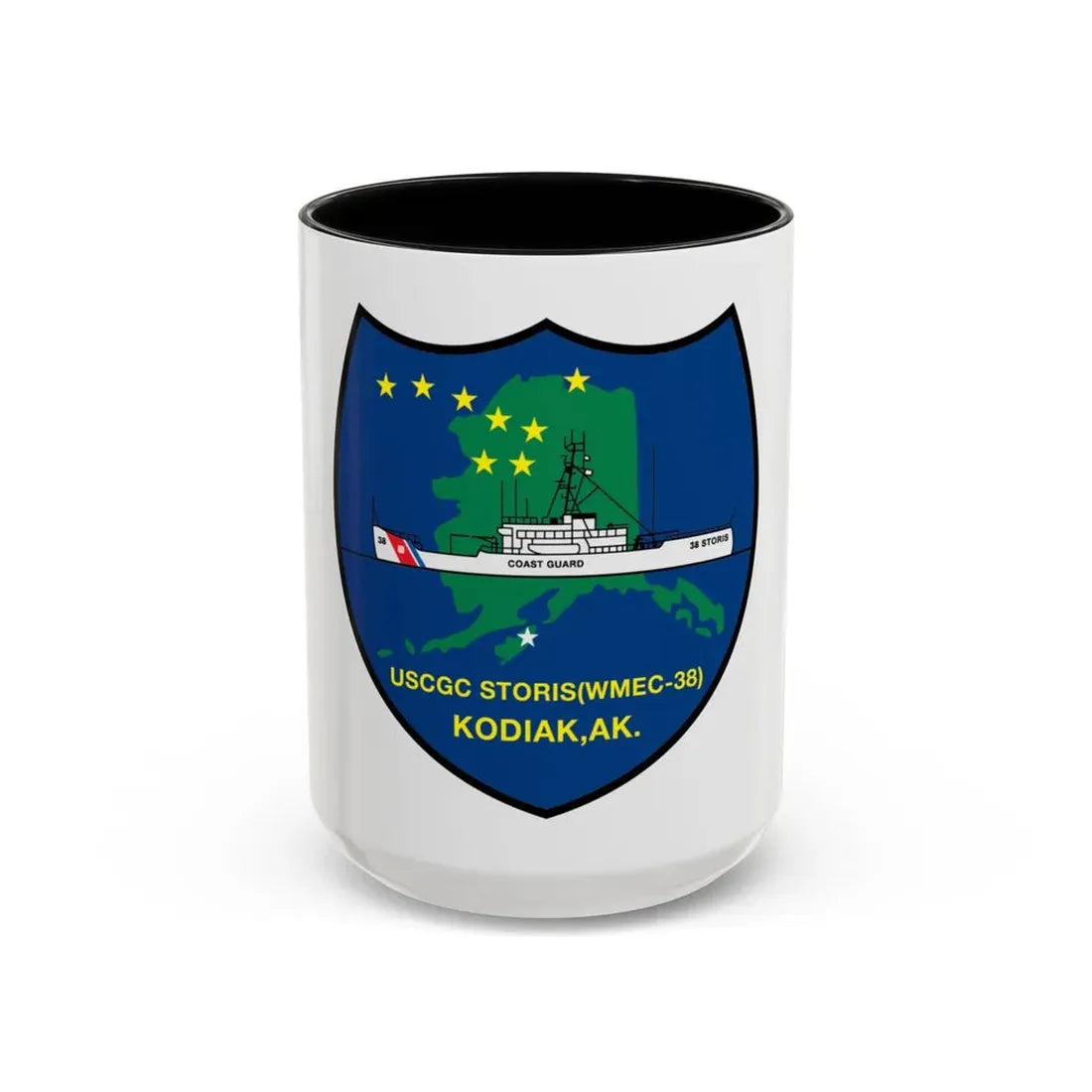 USCGC Storis WMEC 38 (U.S. Coast Guard) Accent Coffee Mug 15oz Black - Go Mug Yourself