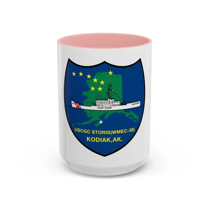 USCGC Storis WMEC 38 (U.S. Coast Guard) Accent Coffee Mug 15oz Pink - Go Mug Yourself
