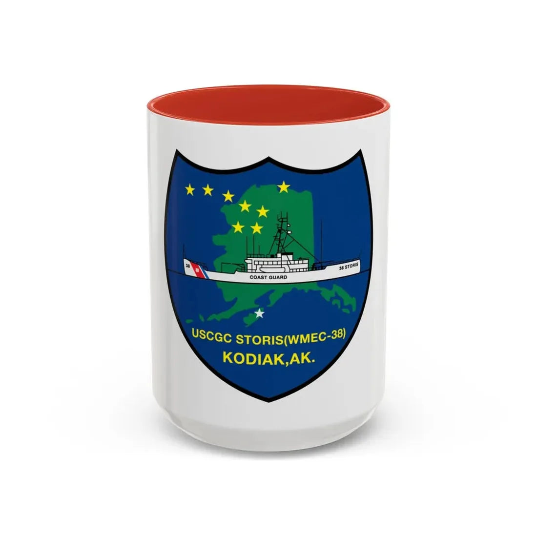 USCGC Storis WMEC 38 (U.S. Coast Guard) Accent Coffee Mug 15oz Red - Go Mug Yourself