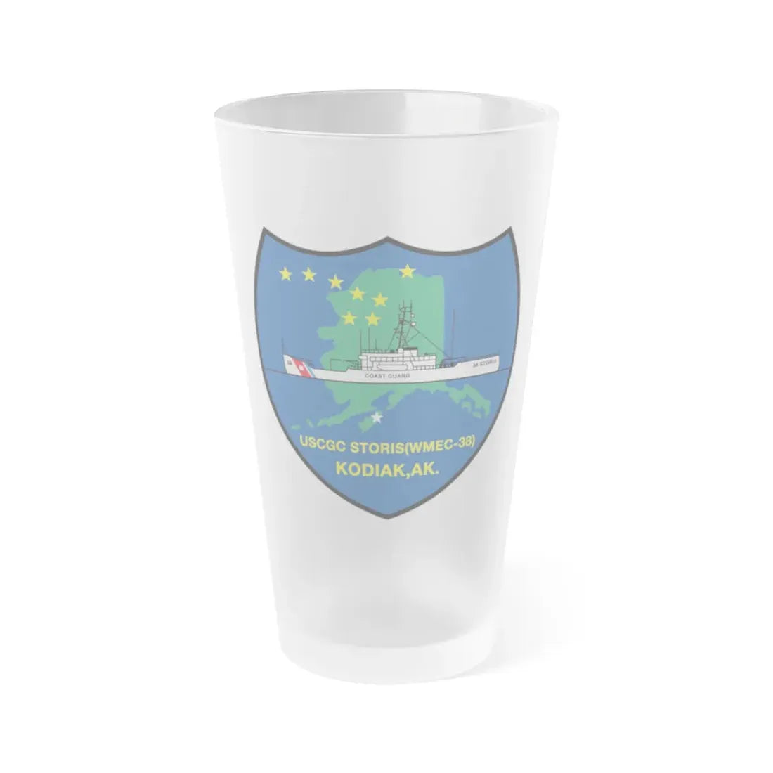 USCGC Storis WMEC 38 (U.S. Coast Guard) Frosted Pint Glass 16oz Default Title - Go Mug Yourself