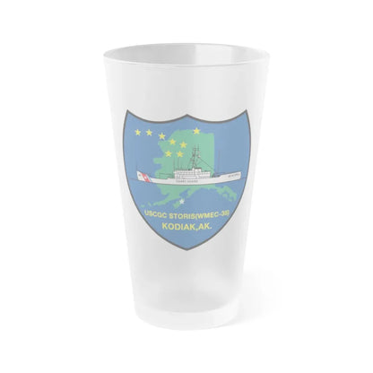 USCGC Storis WMEC 38 (U.S. Coast Guard) Frosted Pint Glass 16oz Default Title - Go Mug Yourself