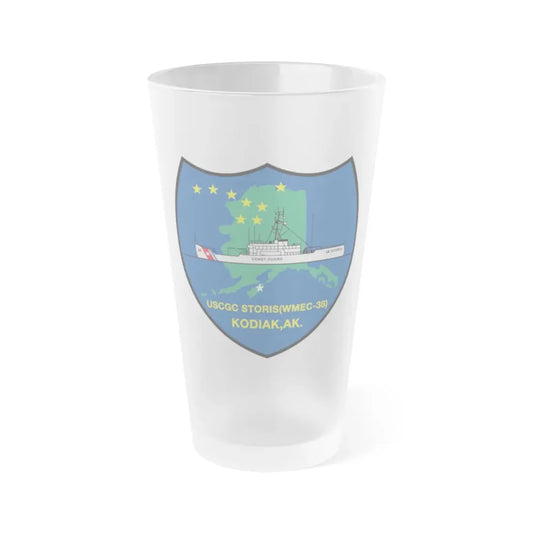 USCGC Storis WMEC 38 (U.S. Coast Guard) Frosted Pint Glass 16oz Default Title - Go Mug Yourself