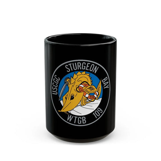 USCGC Sturgeon WTGB 109 (U.S. Coast Guard) Black Coffee Mug-15oz-Go Mug Yourself