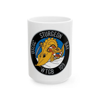 USCGC Sturgeon WTGB 109 (U.S. Coast Guard) White Coffee Mug-15oz-Go Mug Yourself