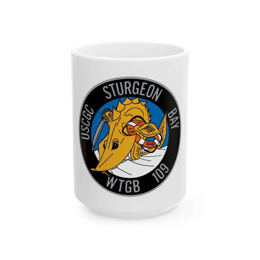 USCGC Sturgeon WTGB 109 (U.S. Coast Guard) White Coffee Mug-15oz-Go Mug Yourself