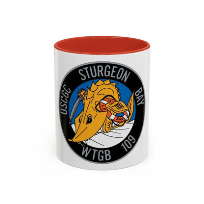 USCGC Sturgeon WTGB 109 (U.S. Coast Guard) Accent Coffee Mug 11oz Red - Go Mug Yourself