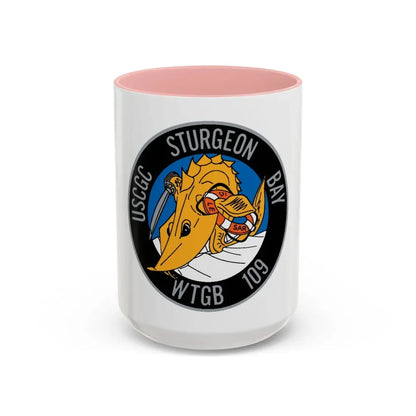 USCGC Sturgeon WTGB 109 (U.S. Coast Guard) Accent Coffee Mug 15oz Pink - Go Mug Yourself