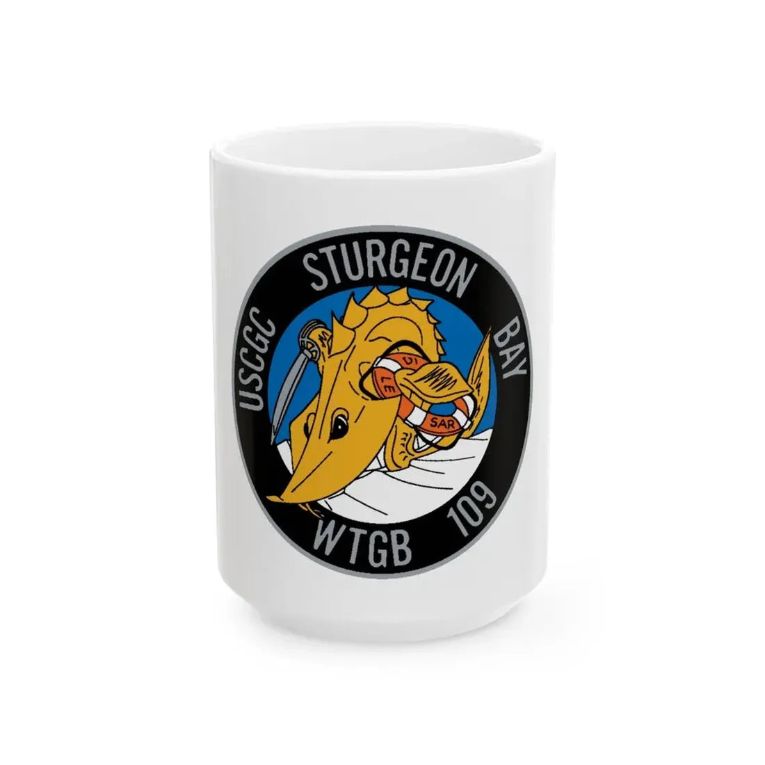 USCGC Sturgeon WTGB 109 (U.S. Coast Guard) White Coffee Mug 15oz - Go Mug Yourself