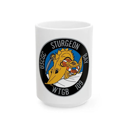 USCGC Sturgeon WTGB 109 (U.S. Coast Guard) White Coffee Mug 15oz - Go Mug Yourself