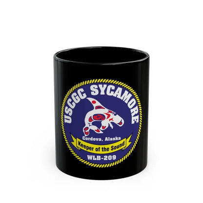 USCGC Sycamore WLB 209 (U.S. Coast Guard) Black Coffee Mug-11oz-Go Mug Yourself