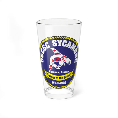 USCGC Sycamore WLB 209 (U.S. Coast Guard) Pint Glass 16oz-16oz-Go Mug Yourself