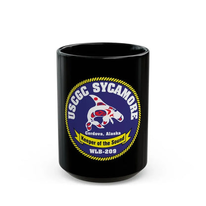 USCGC Sycamore WLB 209 (U.S. Coast Guard) Black Coffee Mug 15oz - Go Mug Yourself