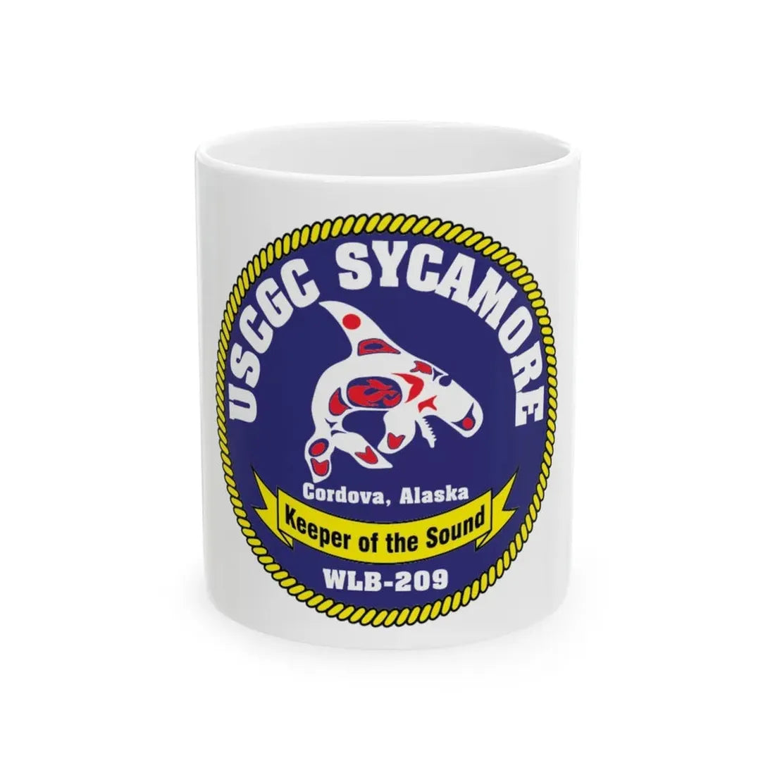 USCGC Sycamore WLB 209 (U.S. Coast Guard) White Coffee Mug 11oz - Go Mug Yourself