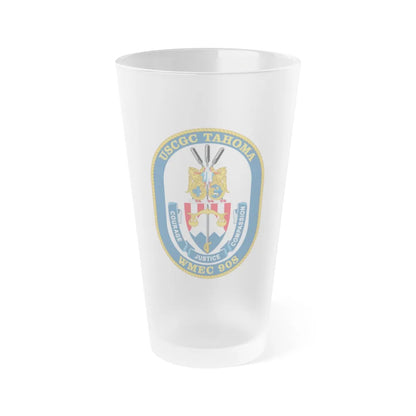 USCGC Tahoma WMEC 908 (U.S. Coast Guard) Frosted Pint Glass 16oz-Go Mug Yourself