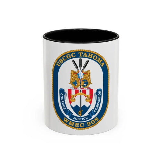 USCGC Tahoma WMEC 908 (U.S. Coast Guard) Accent Coffee Mug 11oz Black - Go Mug Yourself