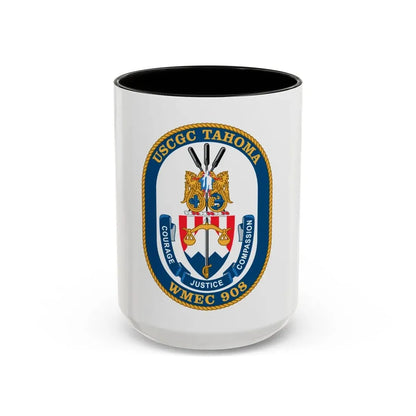 USCGC Tahoma WMEC 908 (U.S. Coast Guard) Accent Coffee Mug 15oz Black - Go Mug Yourself